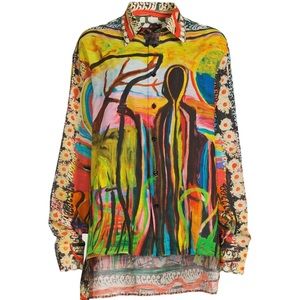 Givenchy Cotton Oversized Reaper Shirt Josh Smith X Givenchy SZ 39 NWOT